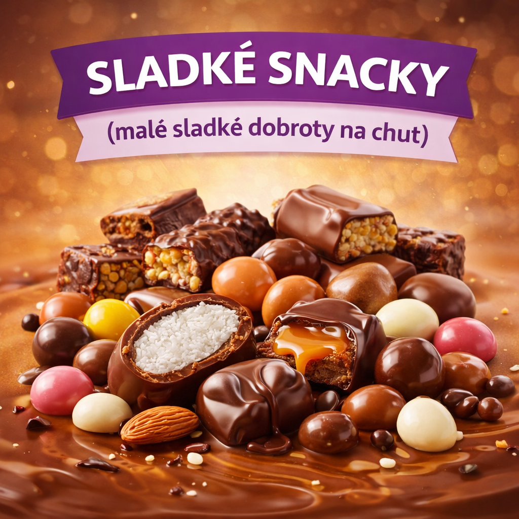 Sladké snacky, proteinové tyčinky