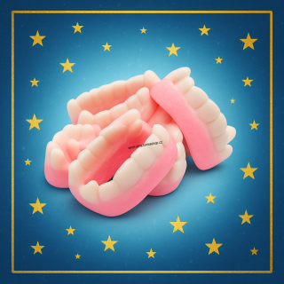 Zuby drakula dvoubarevné 1000g